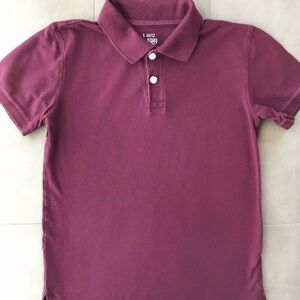EUC Children’s Place Kids Maroon Polo Shirt size L